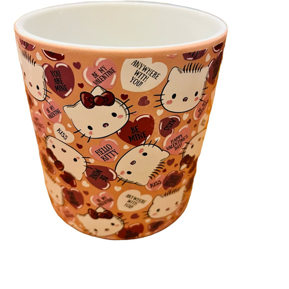 Hello Kitty Valentines Mug with Heart  Shaped Handle - Picture 3 of 5